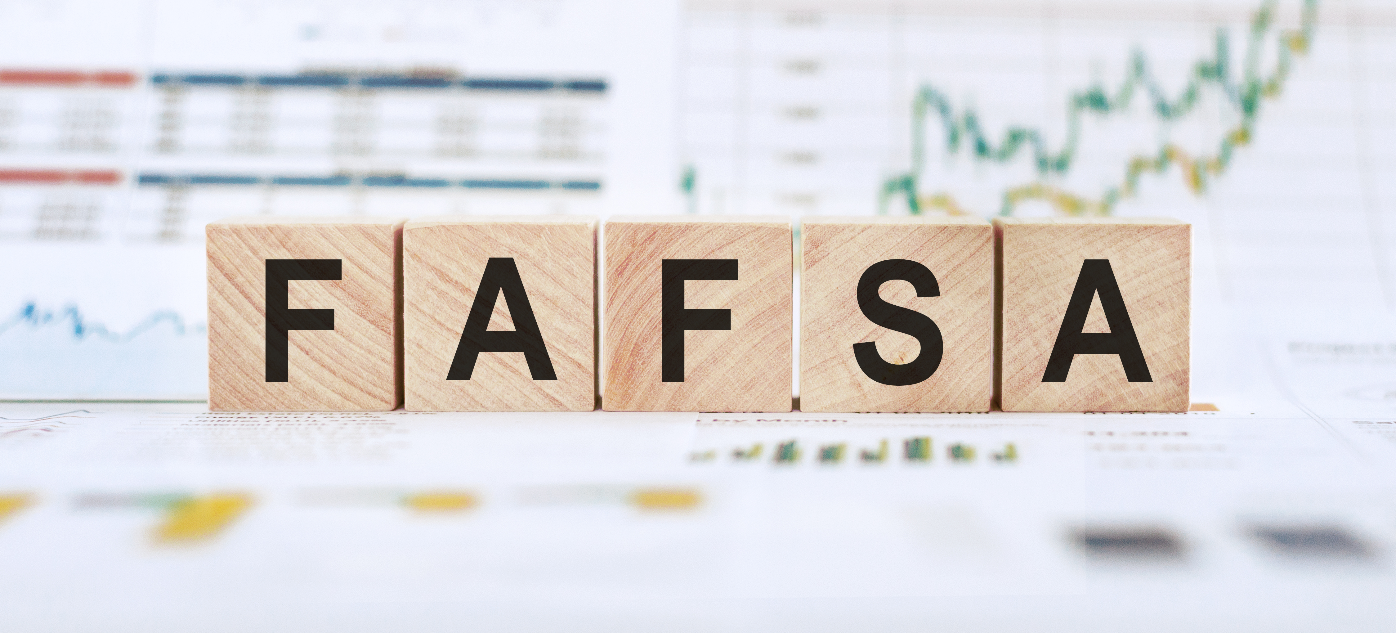 Word,Fafsa,Made,With,Wood,Building,Blocks,On,Background,From